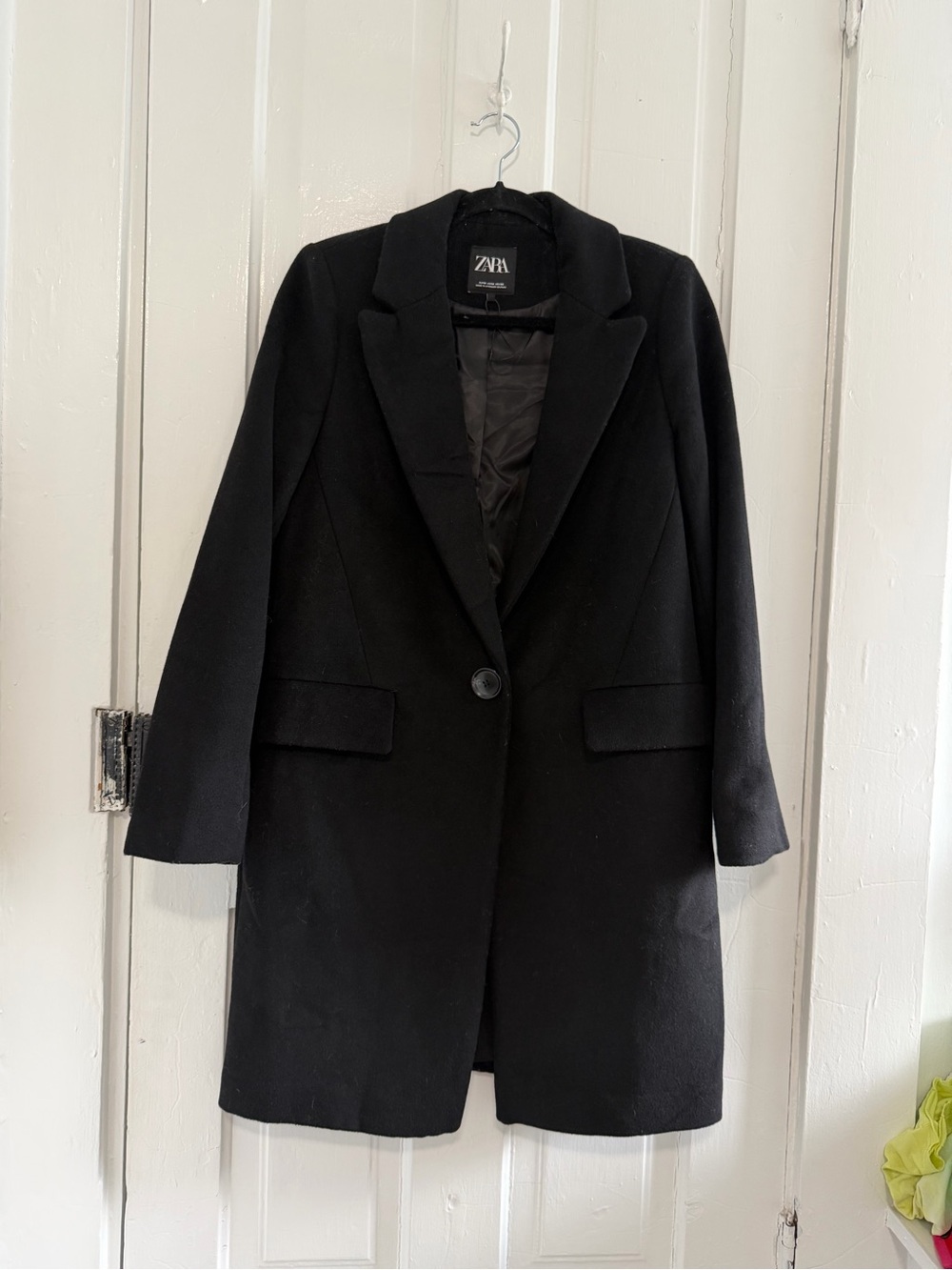 Zara Black Single-Button Trench Coat